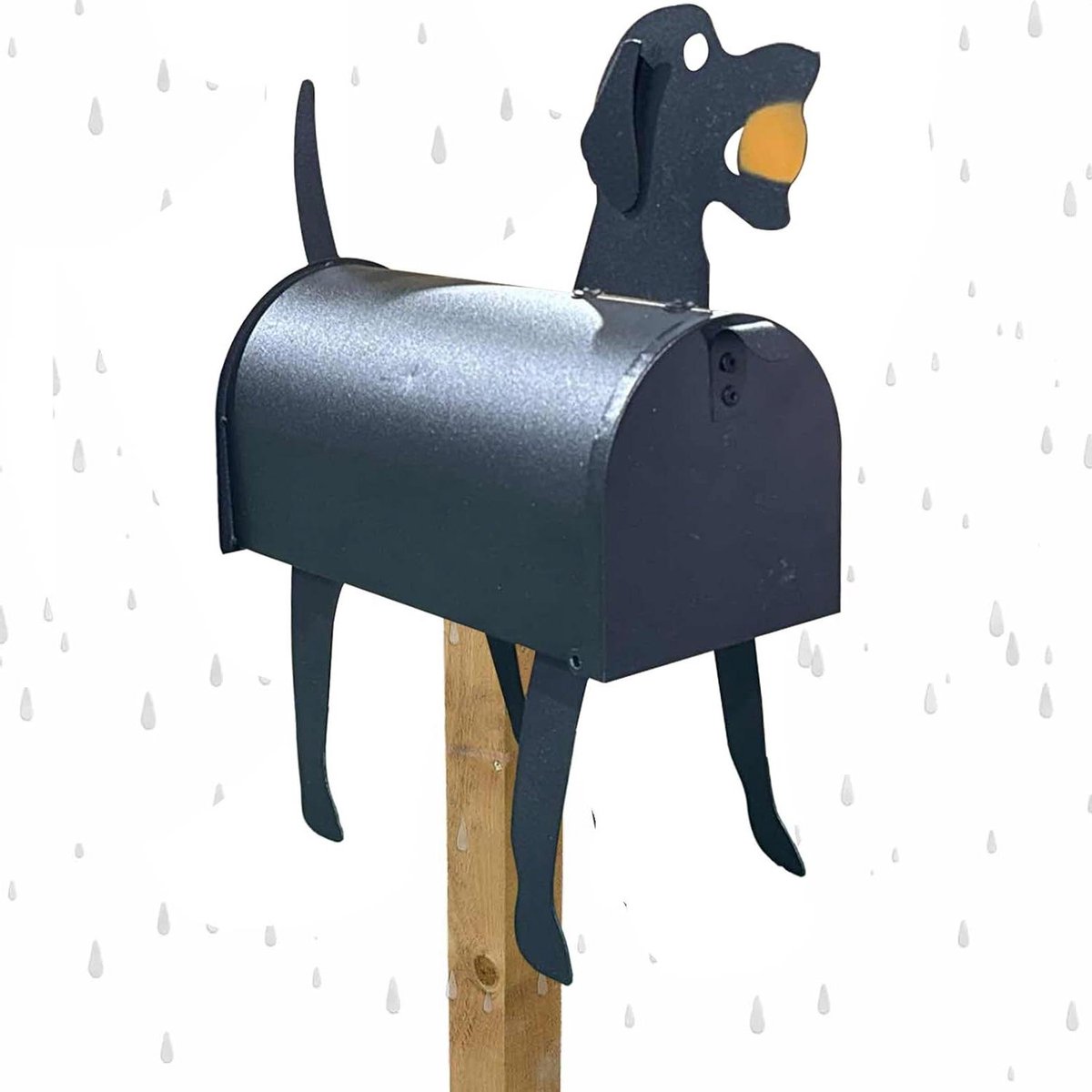 Dieren brievenbus - Brievenhouder decoratief - Brieven ontvangen - Waterdicht metaal - 17.7D x 25.6B x 17.7H cm - Labrador