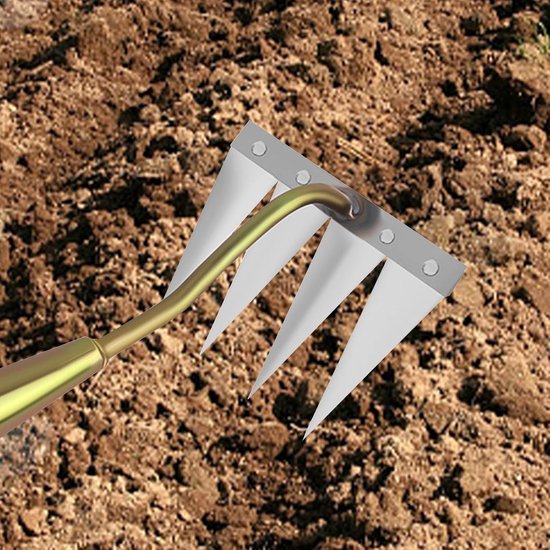 Onkruidschraper Handig - Onkruidverwijderaar Tuin - Gazon Bedden Werk - Scherpe Tanden Robuust - Zie Afbeelding van Merkloos	 — afbeelding 2