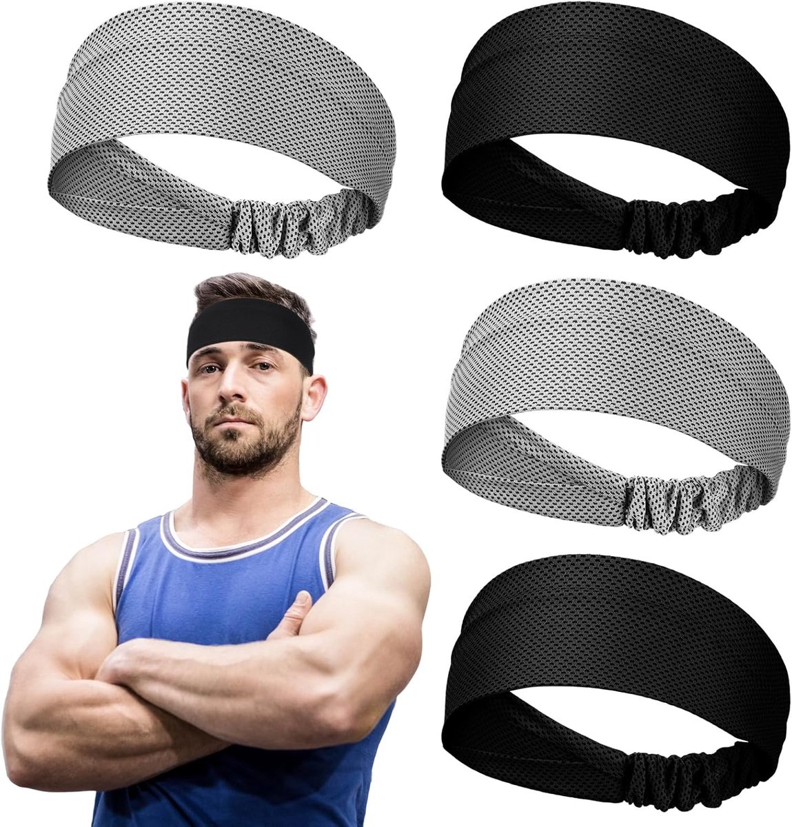 Sportbanden voor hoofd - Vochtabsorberend - Koelende stof - Ideaal voor training - ShopVlot