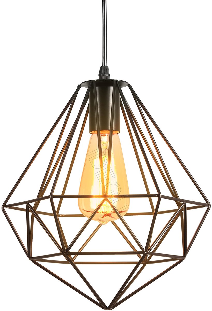 Omgoods - Retro Hanglamp met Cage Ontwerp voor Binnen