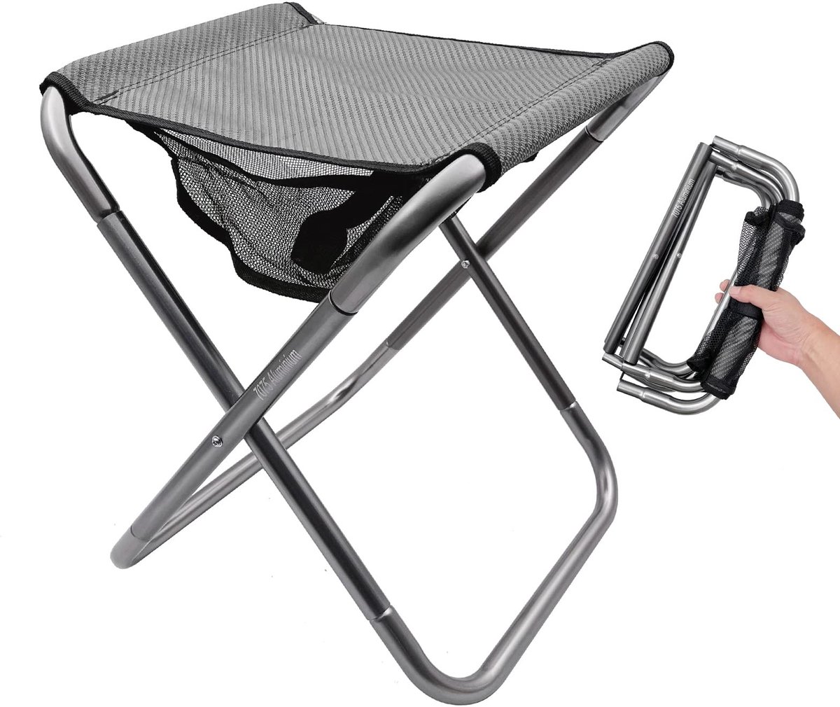 Omgoods - Draagbare Campingstoel XXL - Opvouwbare Stoel met Draagtas