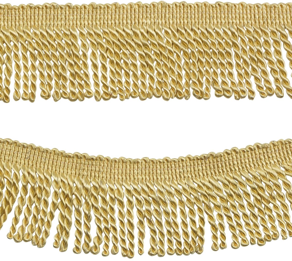 Omgoods - 13m Gouden Polyester Franje voor Decoratie en Creatief Gebruik
