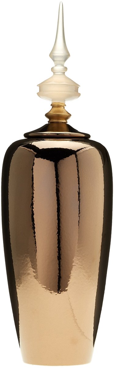 Omgoods - Decoratieve Urn van Steenware in Brons