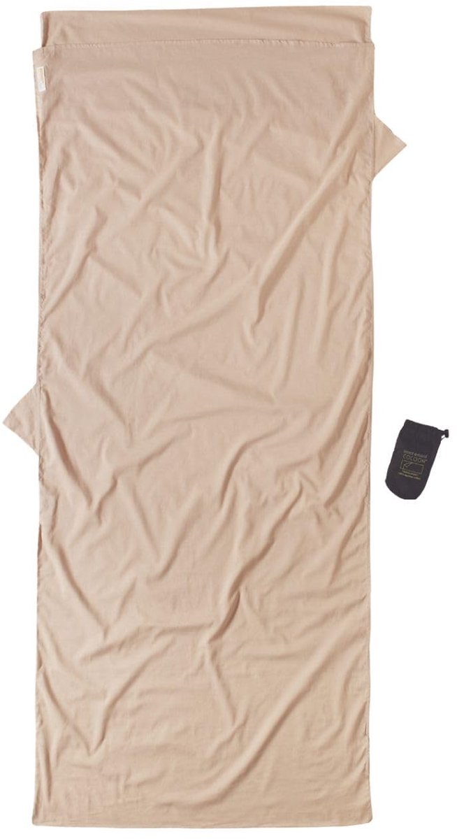 Omgoods - Insect Shield Reis Slaapzak van Egyptisch Katoen, Zandkleur