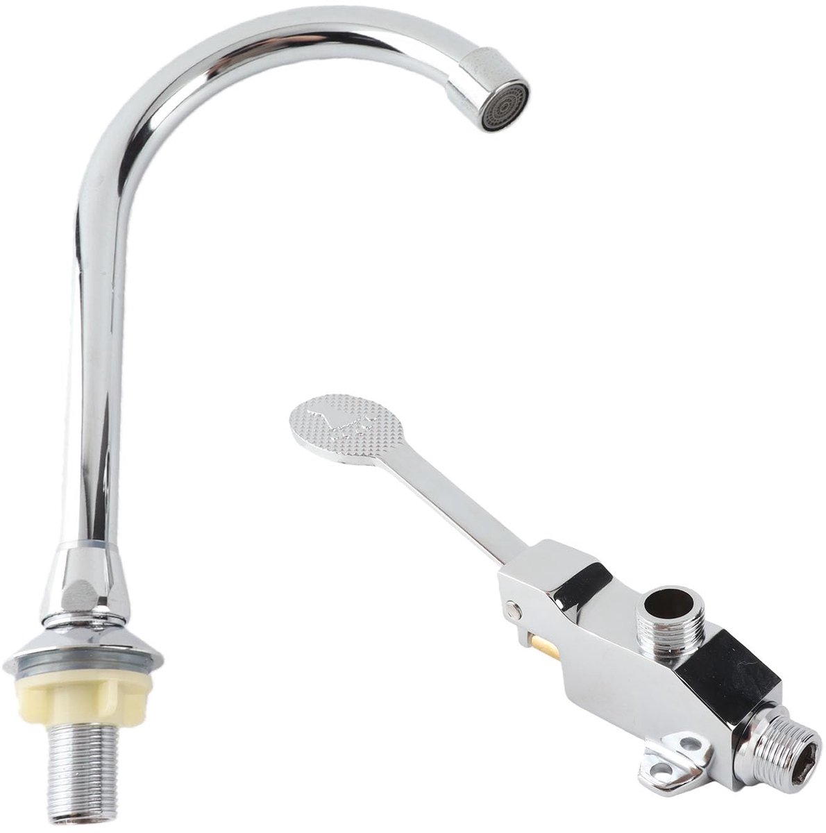 Omgoods - Kraan met Voetpedaal - Compleet Set voor Badkamer en Laboratorium