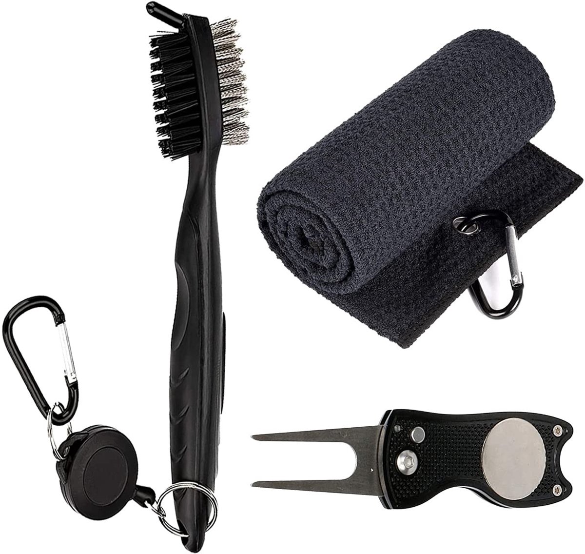 Omgoods - Golfclub Reinigingsset met Borstels en Microvezeldoek