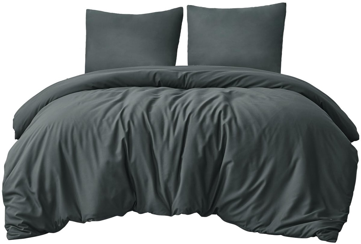 Omgoods - Set van 3 Microvezel Bedlinnen met Rits 200 x 220 cm