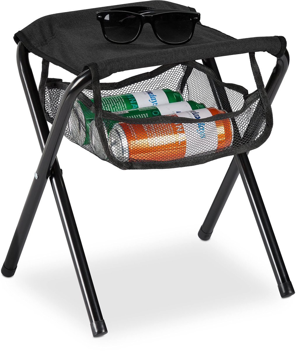 Omgoods - Vouwbare Campingstoel met Tas en 120 kg Draagvermogen