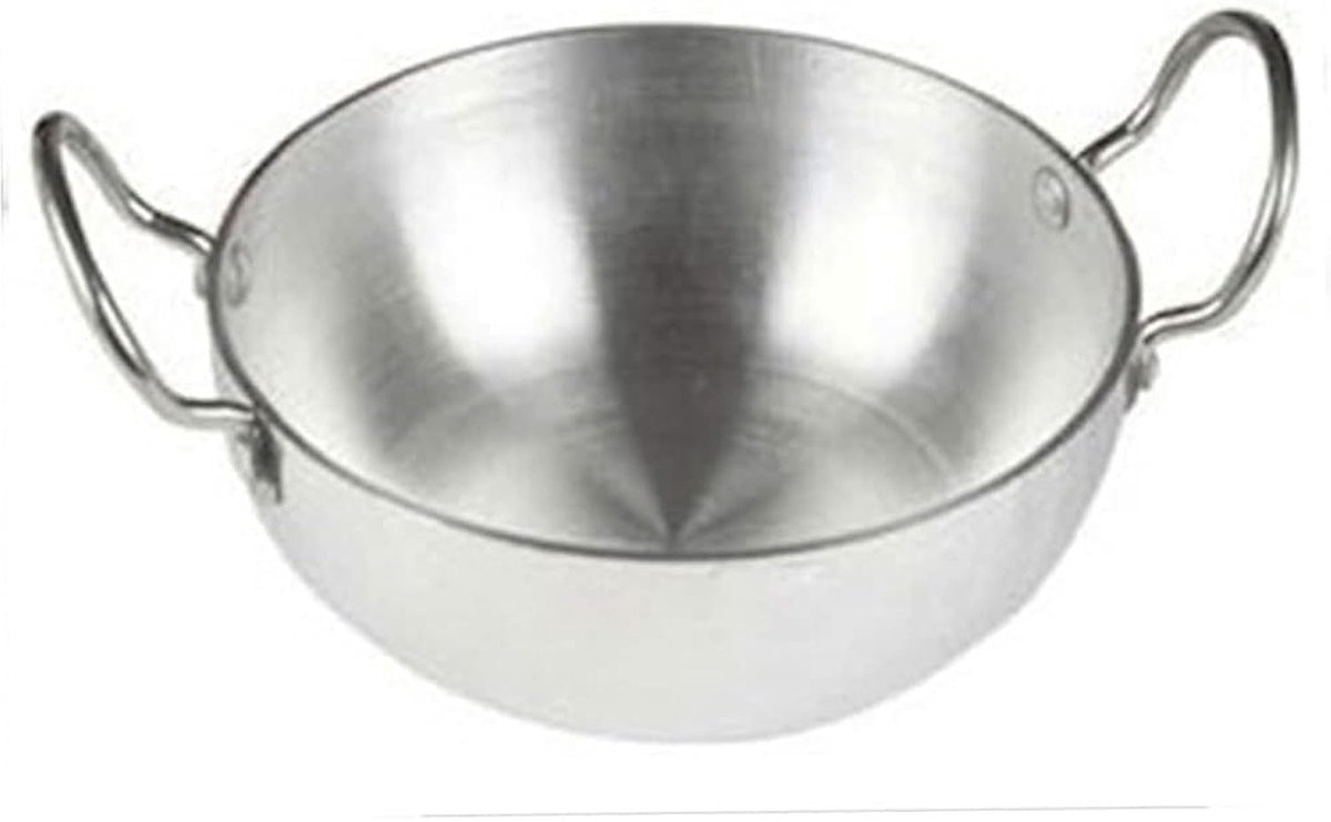 Omgoods - Aluminium Kadai voor Indische Gerechten - Stevig en Duurzaam