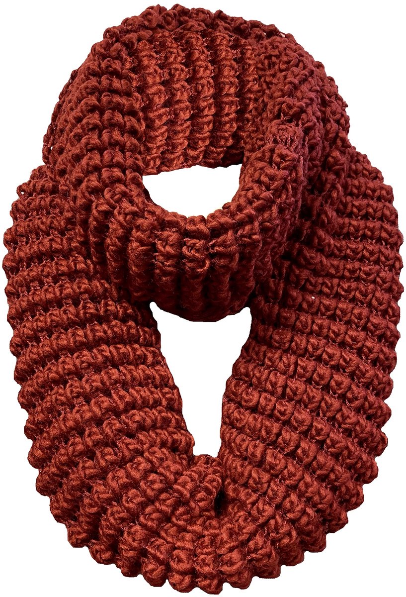 Omgoods - Dikke Gebreide Sjaal, Zwart, Winter Warmer