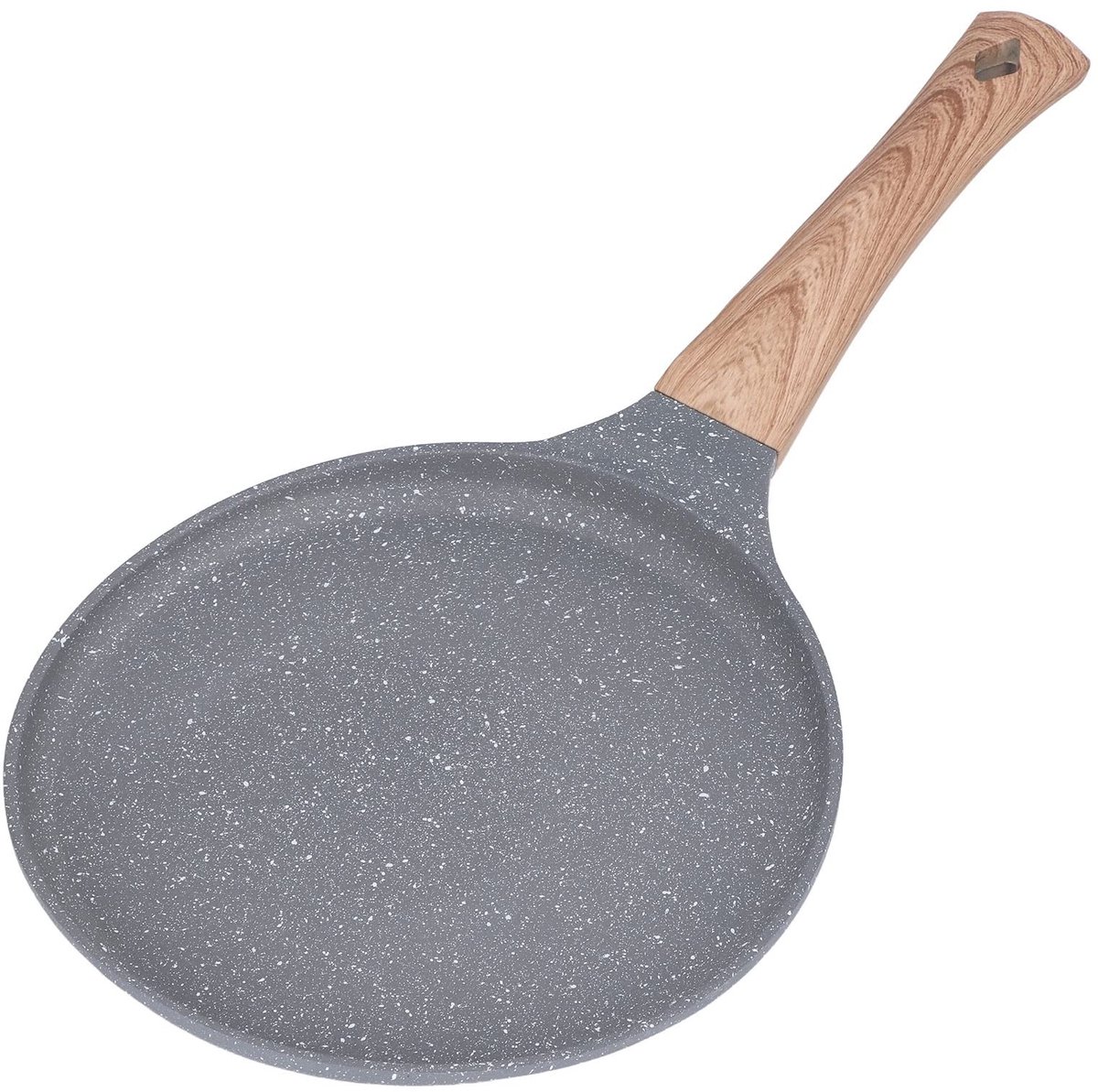 Omgoods - Gietijzeren pan - Antiaanbaklaag - Grijs - Maistortillas - Duurzaam en gebruiksvriendelijk - Geschikt voor bakken en frituren - 22,8 ounces
