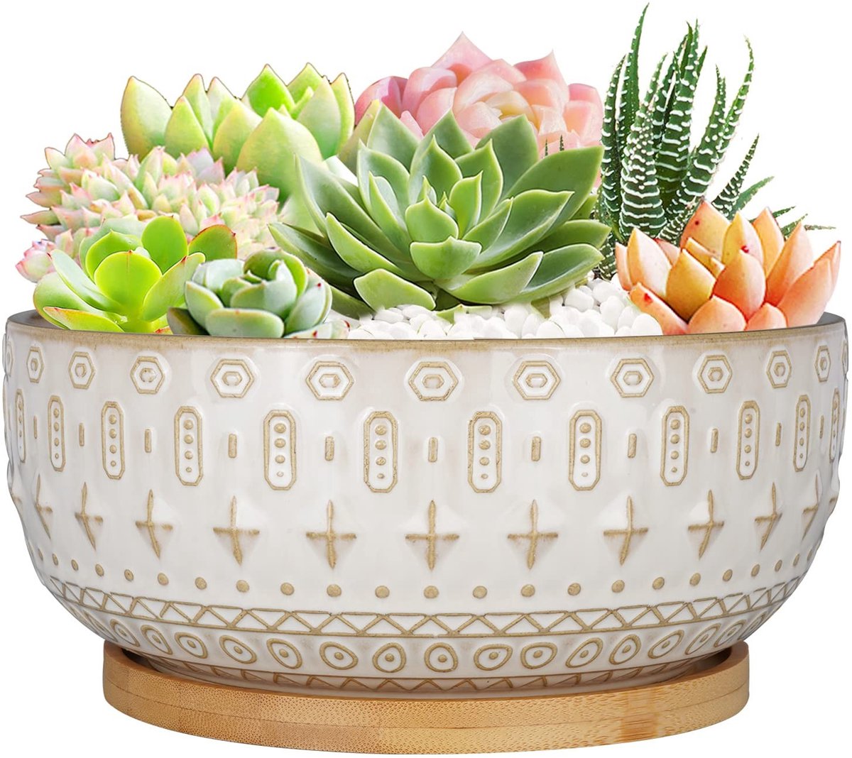 Omgoods - Keramische Succulent Pot 20.5 cm met Afvoergat