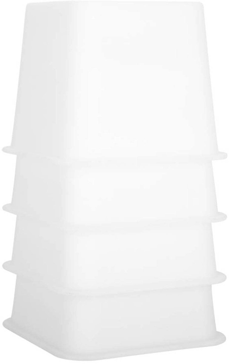 Omgoods - Bedverhoger 10 cm - Meubelverhoger met Opbergruimte - Set van 4 Stuks