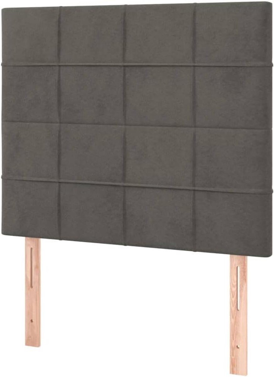 Hoofdborden Set - Bed hoofdborden - Bedombouw Compleet Maken - Verstelbare Hoogte - 80x5x78/88 cm - Donkergrijs
