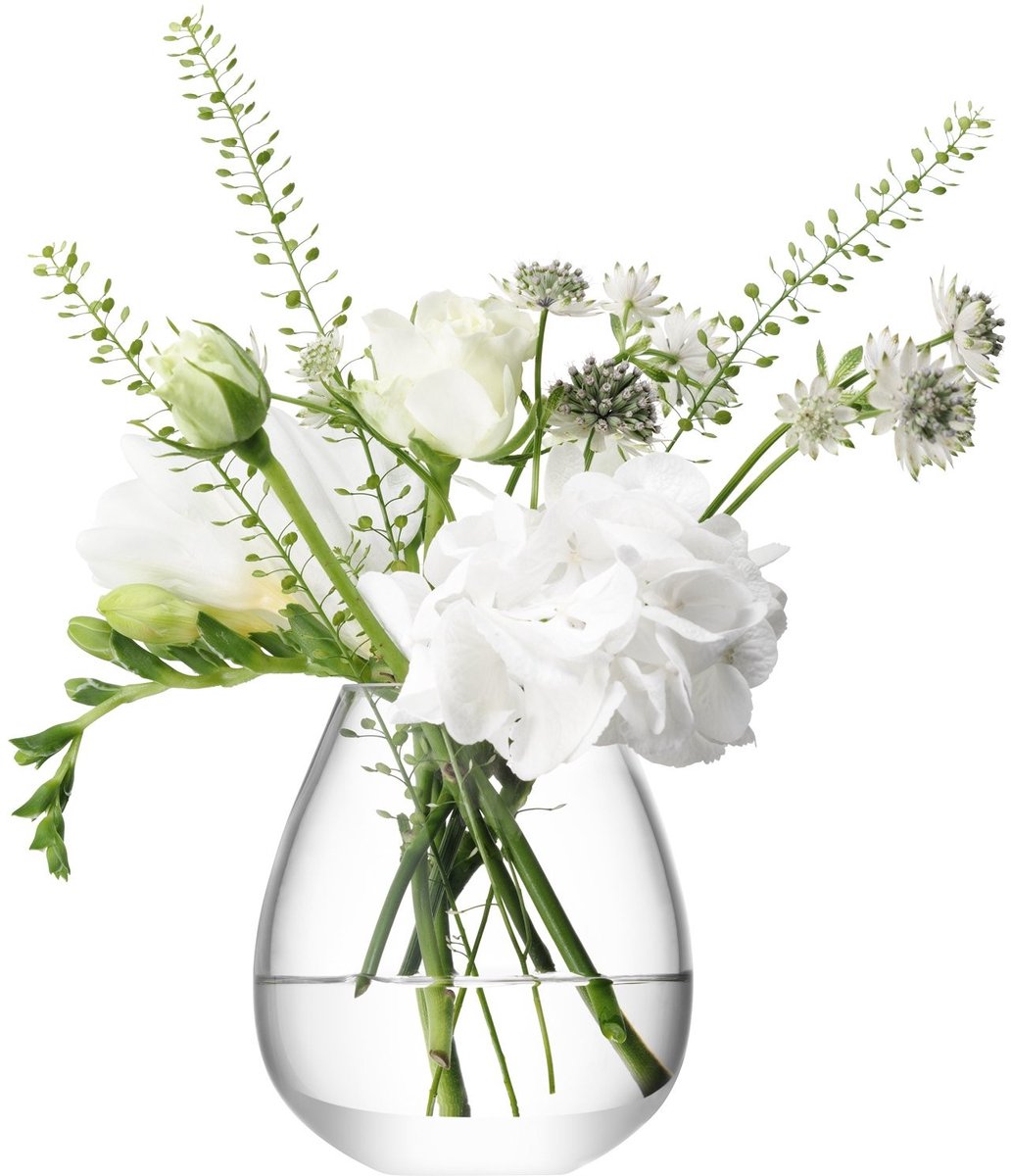 Omgoods - Transparante Glazen Vaas voor Bloemen