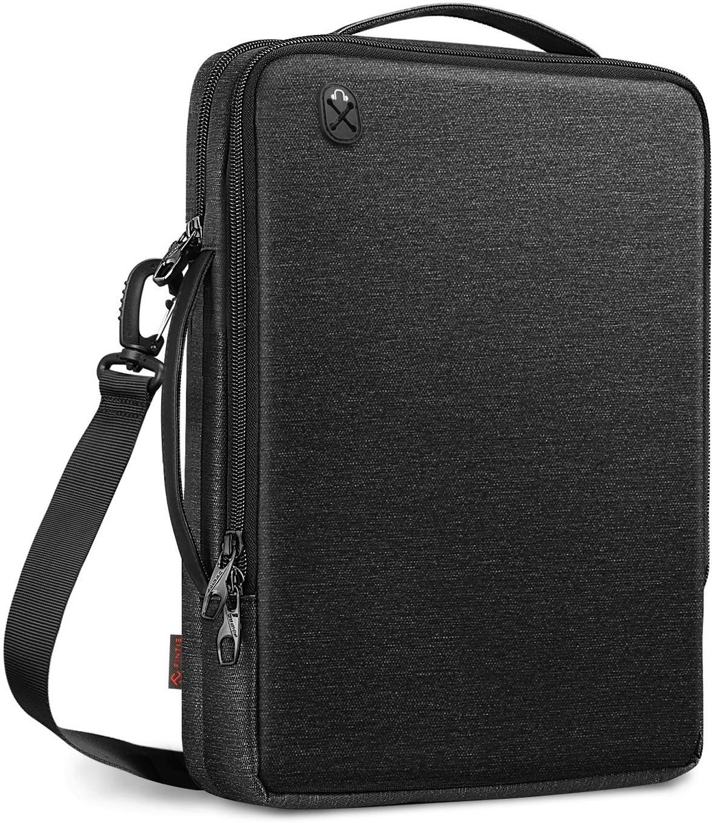 Omgoods - Schoudertas voor 13,6 inch Laptop met Elektronica-organizer