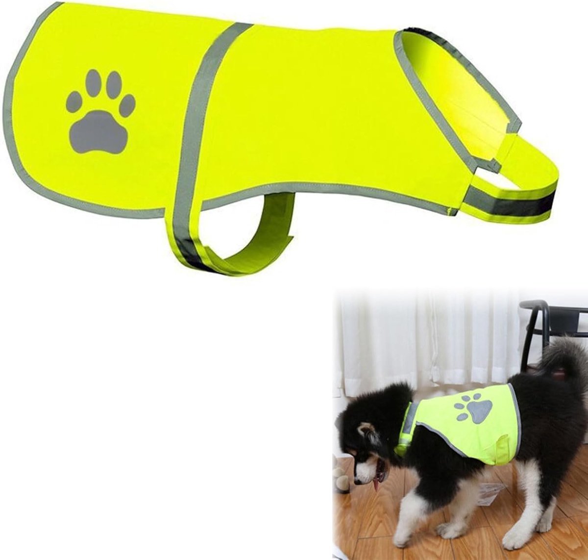 vest voor honden, veiligheidsvest voor honden, reflecterend veiligheidsvest, reflecterend kostuum voor honden, houdt je zichtbaar en veilig bij jachtongevallen (XXL)
