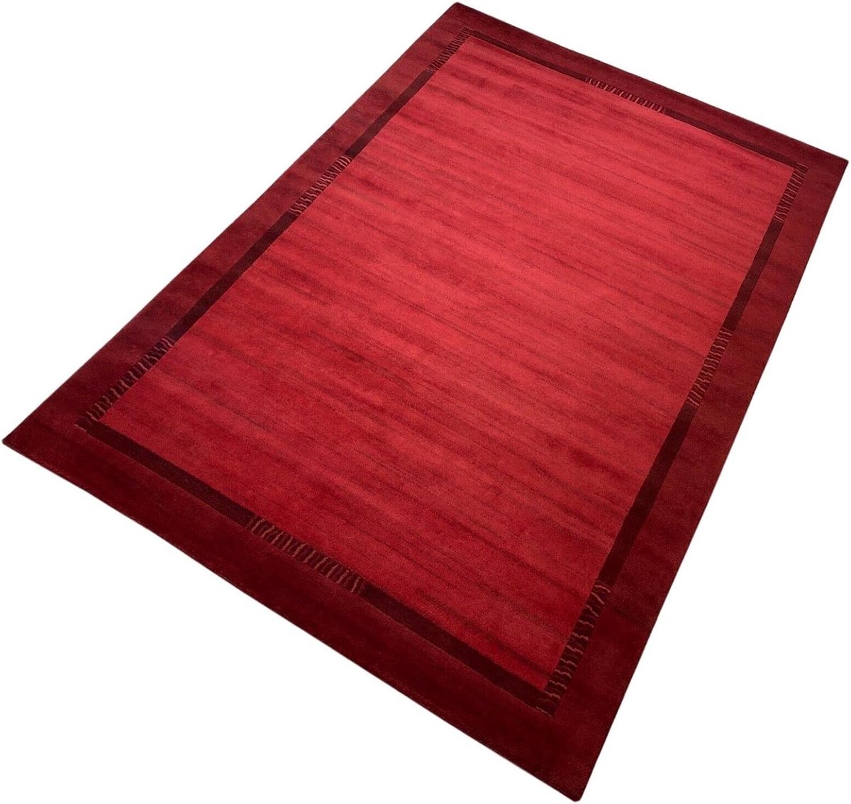 SnelShoppen - Handgeknoopte Kleden, Rode 100% Wol, Hoogwaardige Oosterse Tapijt, Traditioneel Perzisch, Rectangulaire, Voor Woonkamer, Slaapkamer, Fee