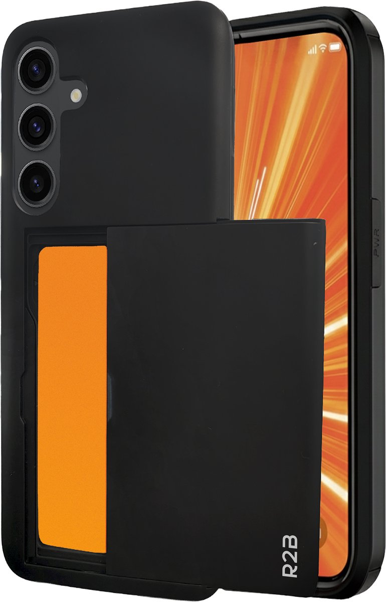 R2B Hoesje geschikt voor Samsung Galaxy S26 FE met Pasjeshouder - 3 Pasjes - Screenprotector - Telefoonhoesjes - Gsm Hoesje - Phone Case - Model Utrecht