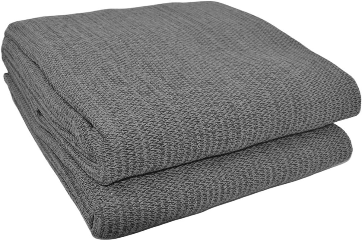 Campingvloermat Ademend - Tent Tapijt - Outdoor Bescherming - Scheurvast Hoge Dichtheid - 300 x 400 cm - Grijs