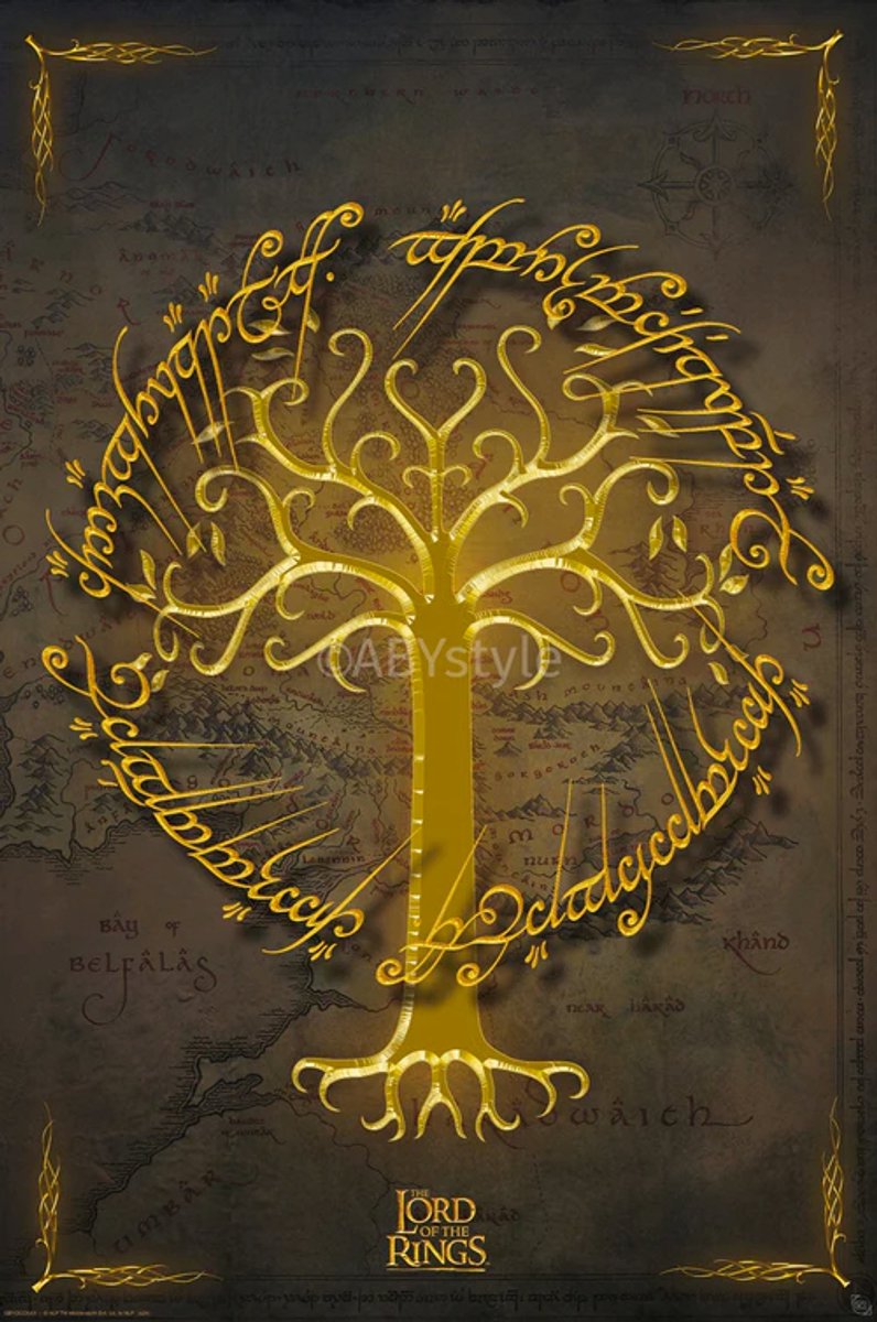 Poster Lord of the Rings - White Tree 61x91,5cm