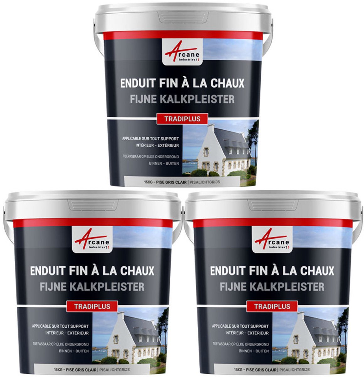 Fijne kalkpleister voor binnen- en buitendecoratie - TRADIPLUS