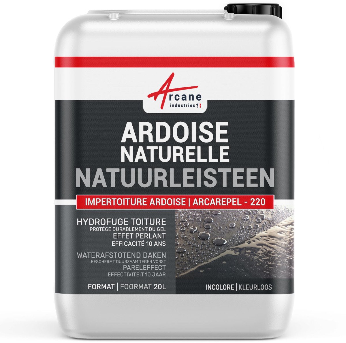 Waterafstotende kleurloze coating voor leistenen daken: IMPERTOITURE LEISTEEN