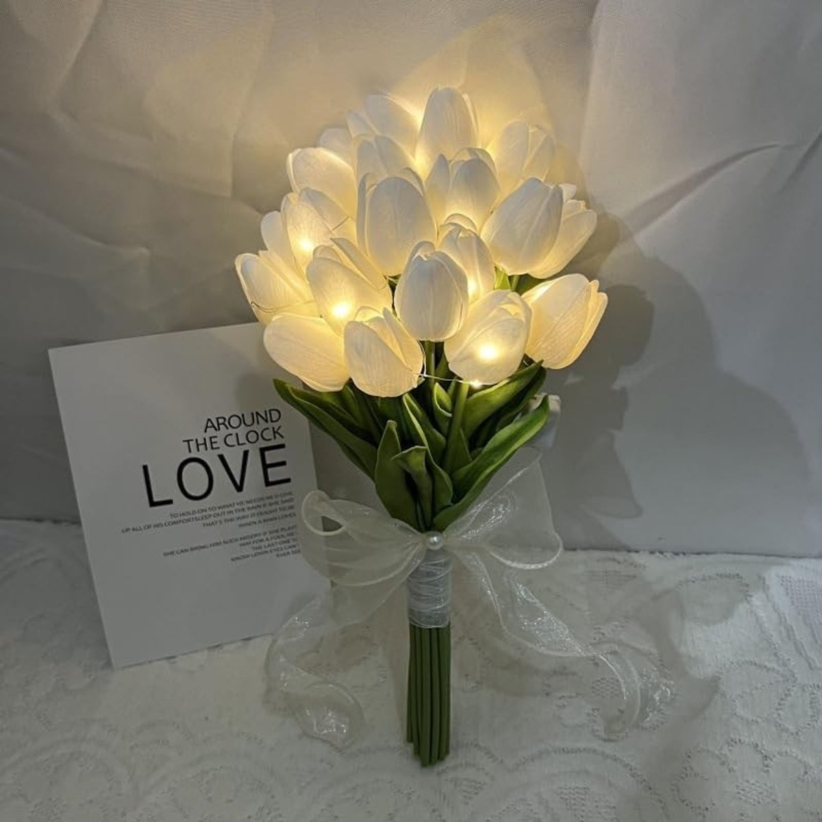 Omgoods - 15 Stuks Kunsttulpen met LED Verlichting