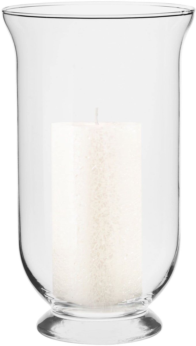Omgoods - Glazen Kaarsenhouder 25cm voor Tafeldecoratie