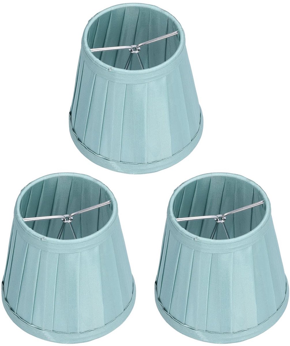 Omgoods - Set van 3 Geplooide Lampenkappen voor Tafellampen