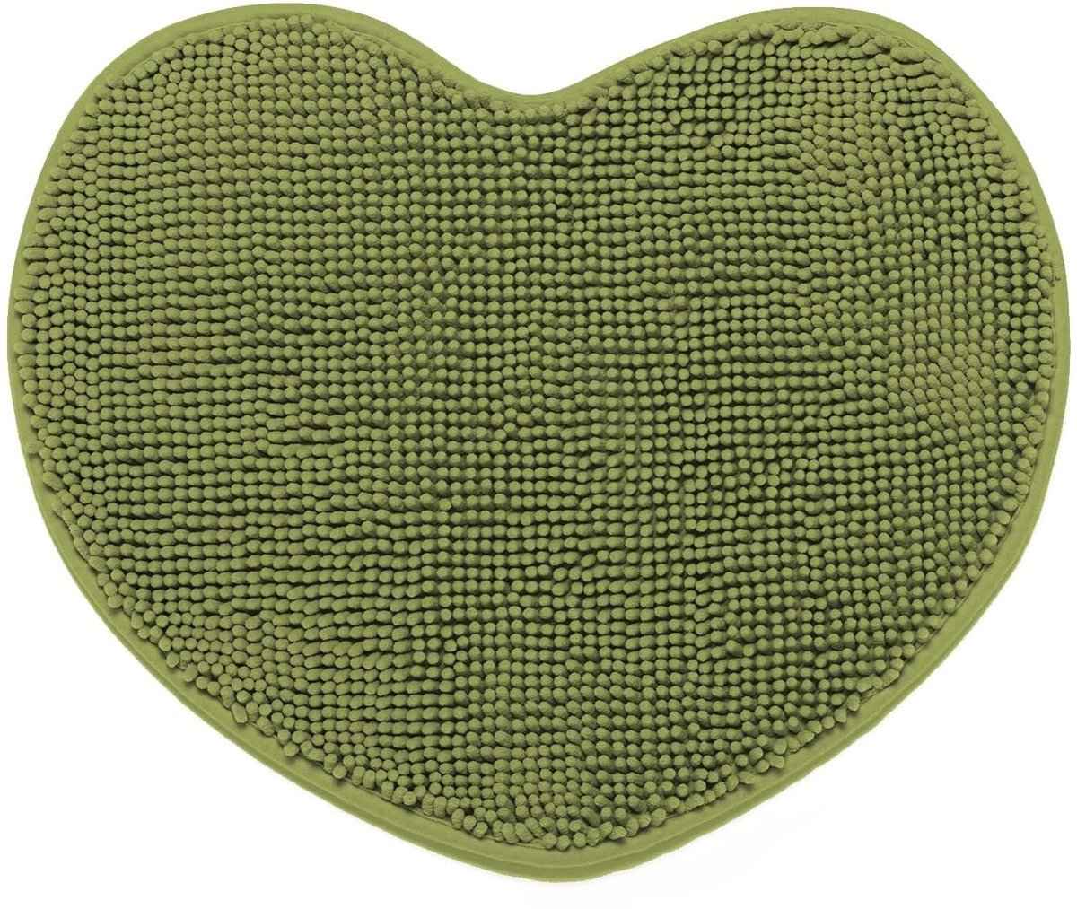 Omgoods - Antislip Microvezel Badmat 60 x 50 cm in Hartvorm