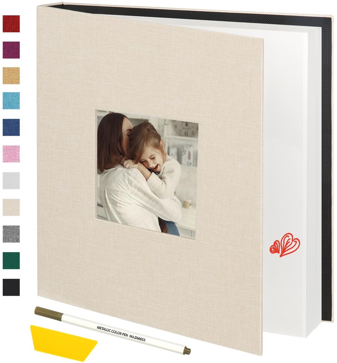 Omgoods - Groot Fotoalbum met Zelfklevende Pagina's