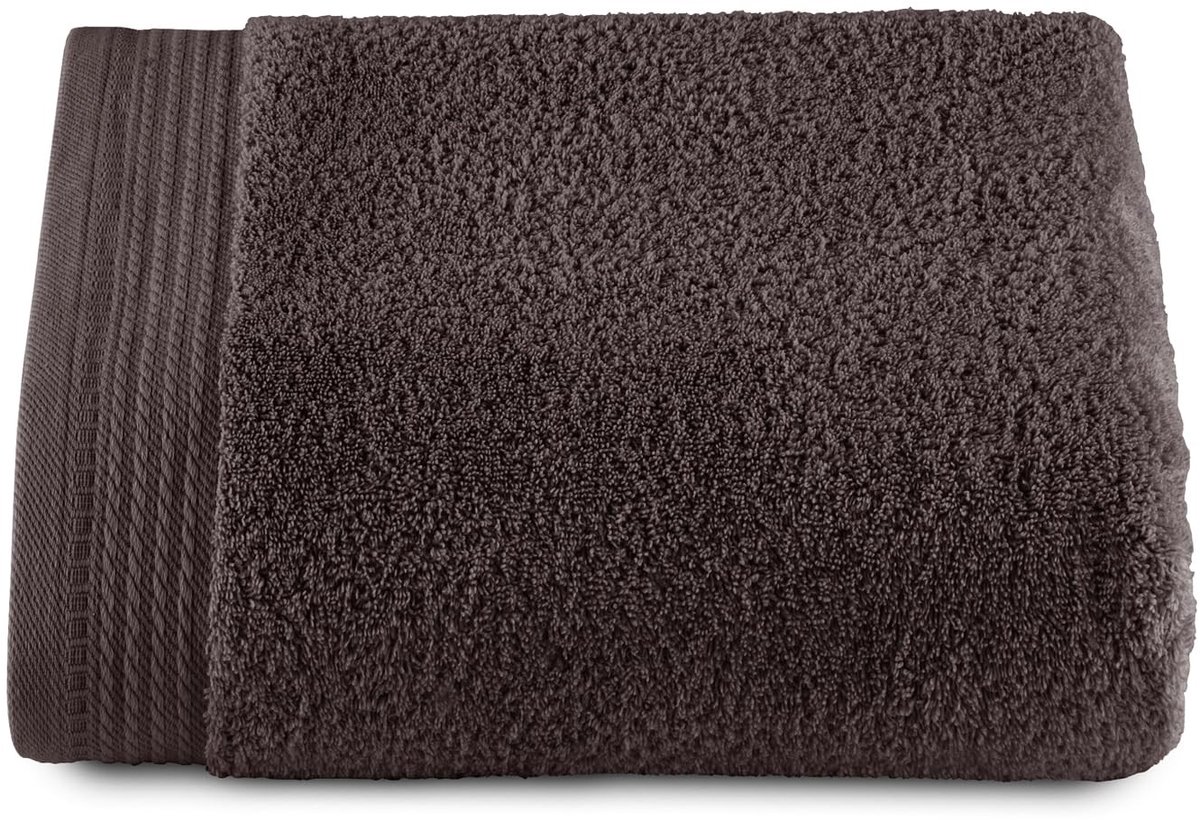 Omgoods - Badhanddoek 100x150 cm - 100% Gekamd Katoen 600 g/m² - Bruin