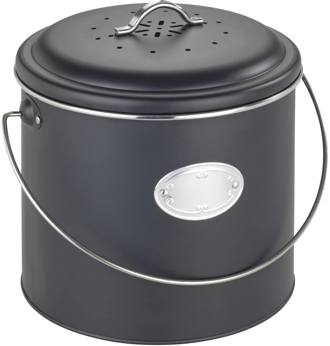 Omgoods - Compostemmer van Metaal met Actieve Koolfilters