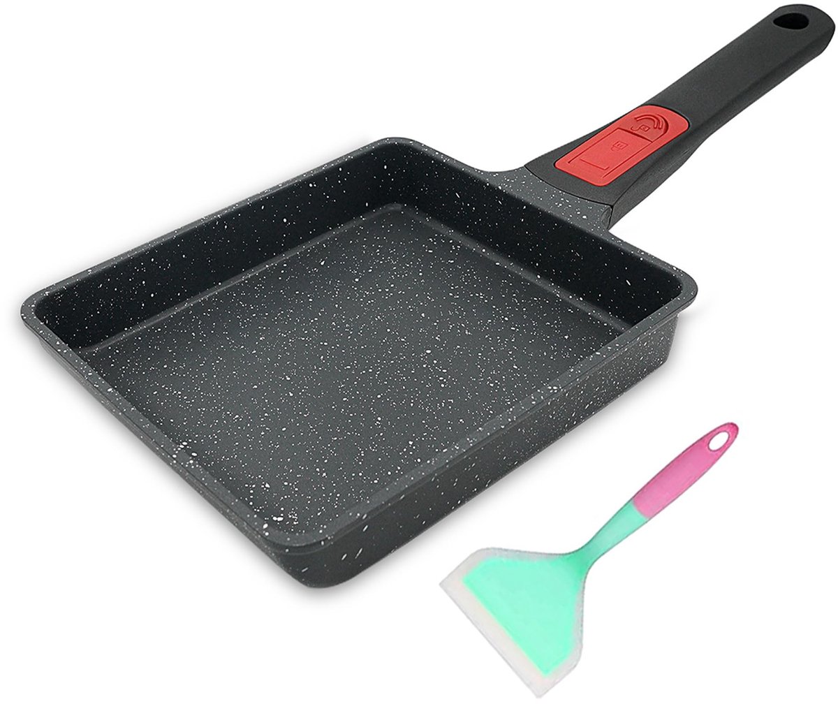 Omgoods - Japanse Omeletpan met Antiaanbaklaag en Houten Handvat
