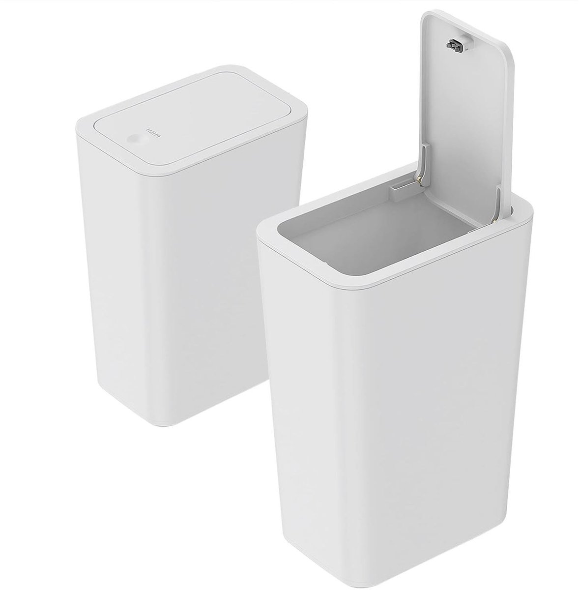 Omgoods - Set van 2 Smalle Afvalemmers met Deksel 9L
