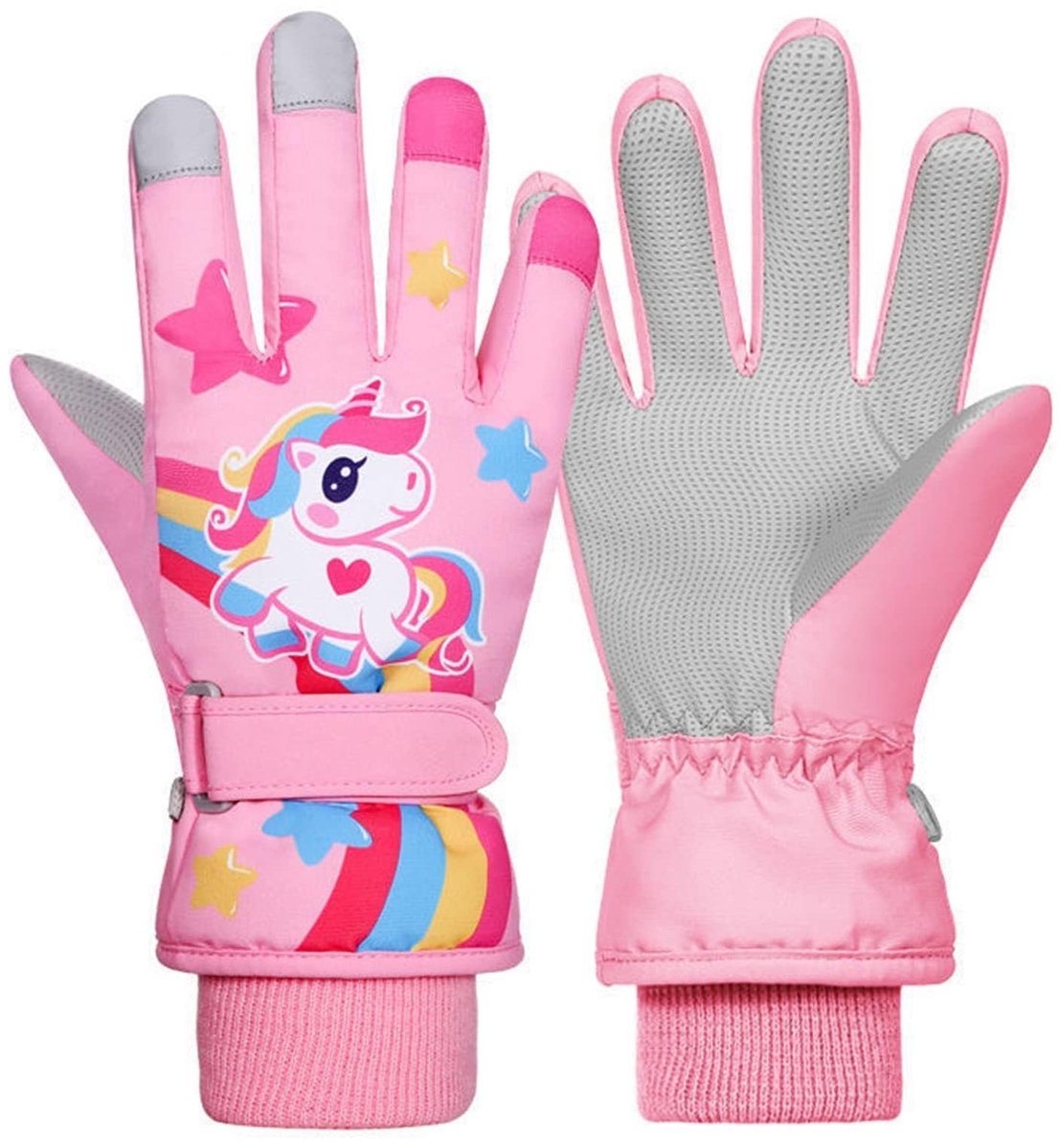 Omgoods - Waterdichte Kinderski Handschoenen met Unicorn Design