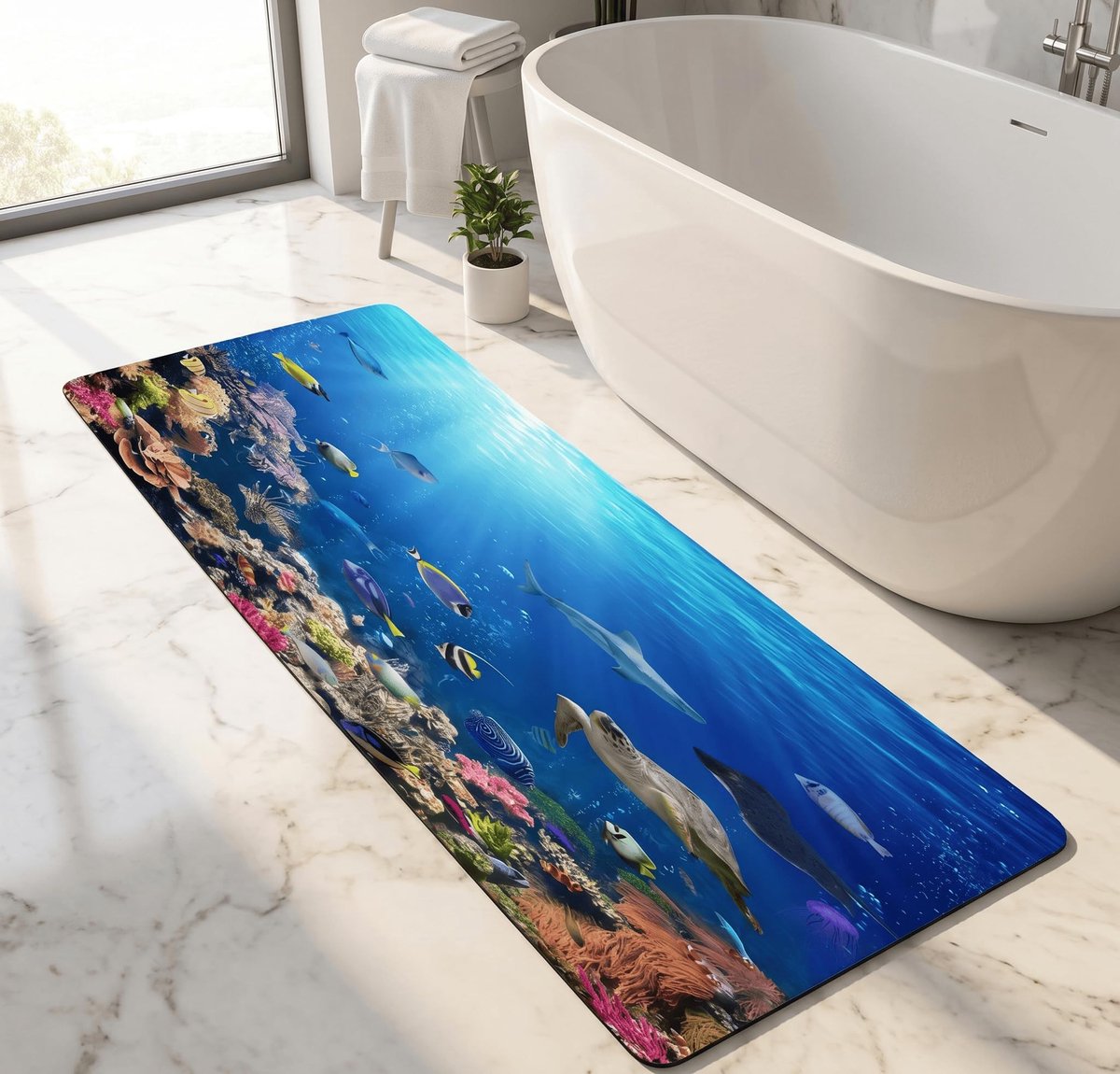 Omgoods - Memory Foam Badmat, Antislip en Absorberend 120x40cm