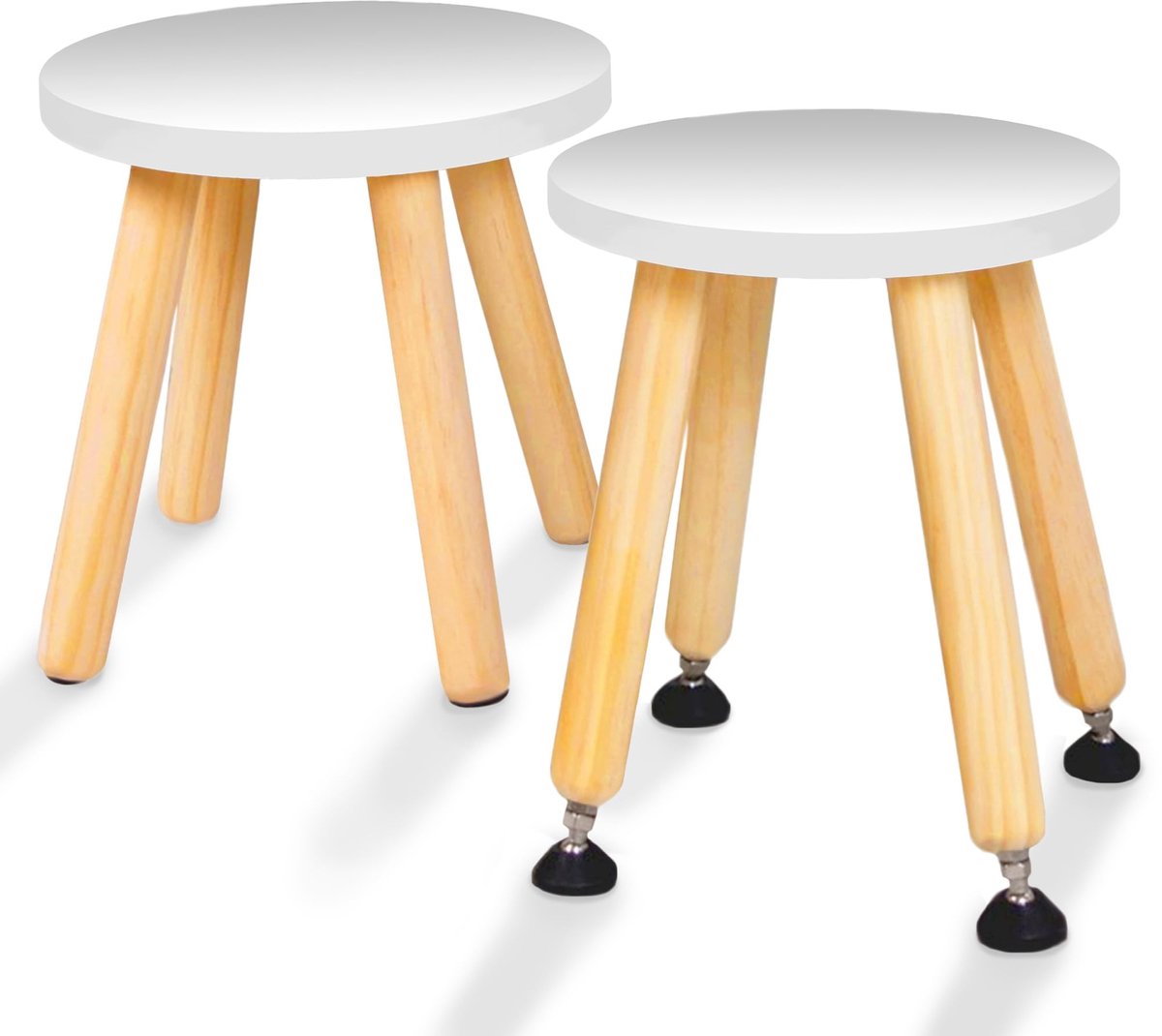 Omgoods - Houten Stapstoel voor Kinderen - Set van 2