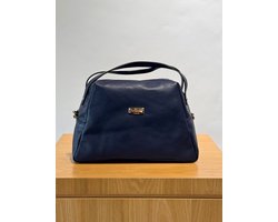 Baldinini handtas donkerblauw met twee hengsels en ritssluiting voor dames - U
