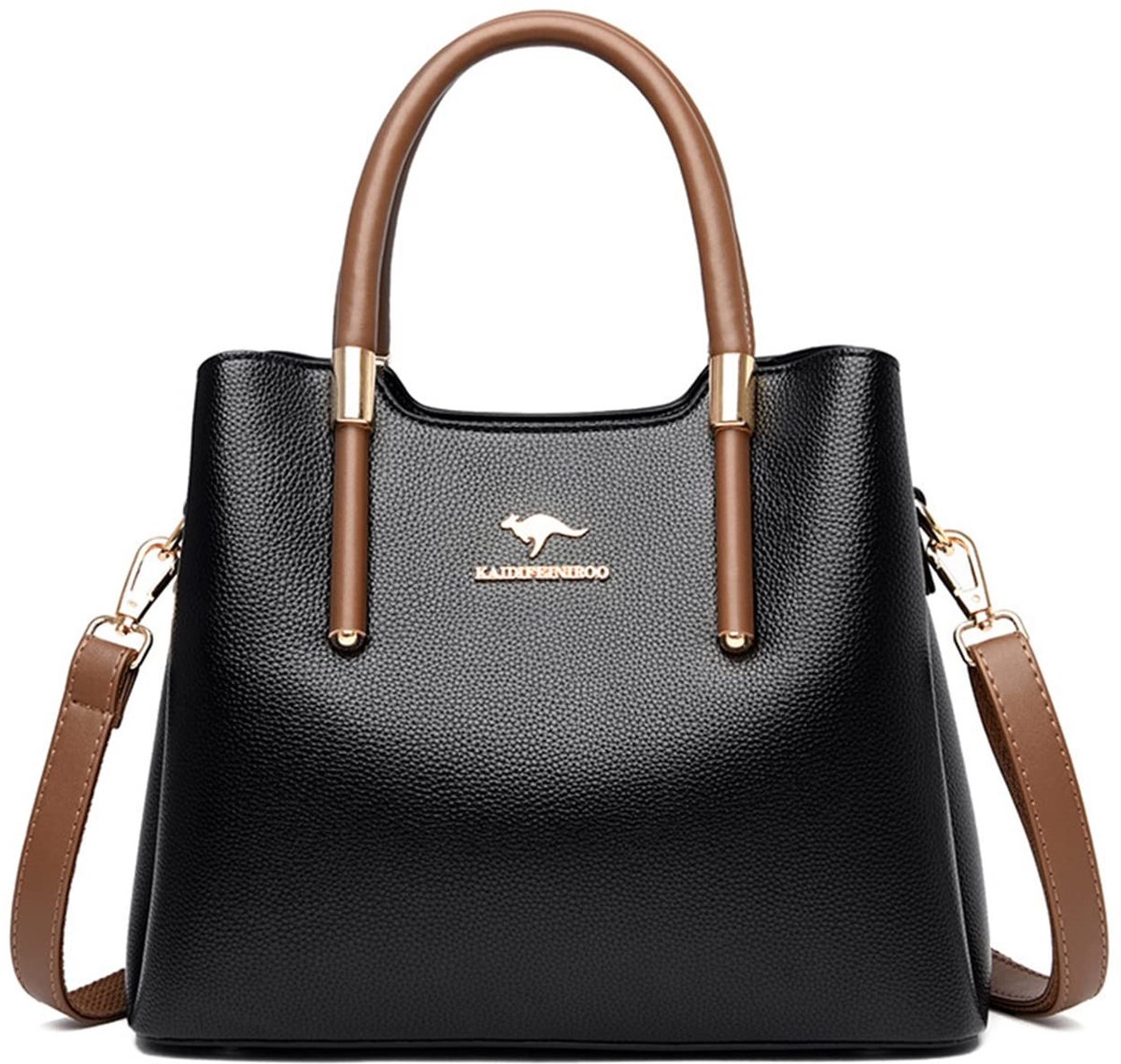 Omgoods - Elegante PU Leren Handtas met Veel Compartimenten
