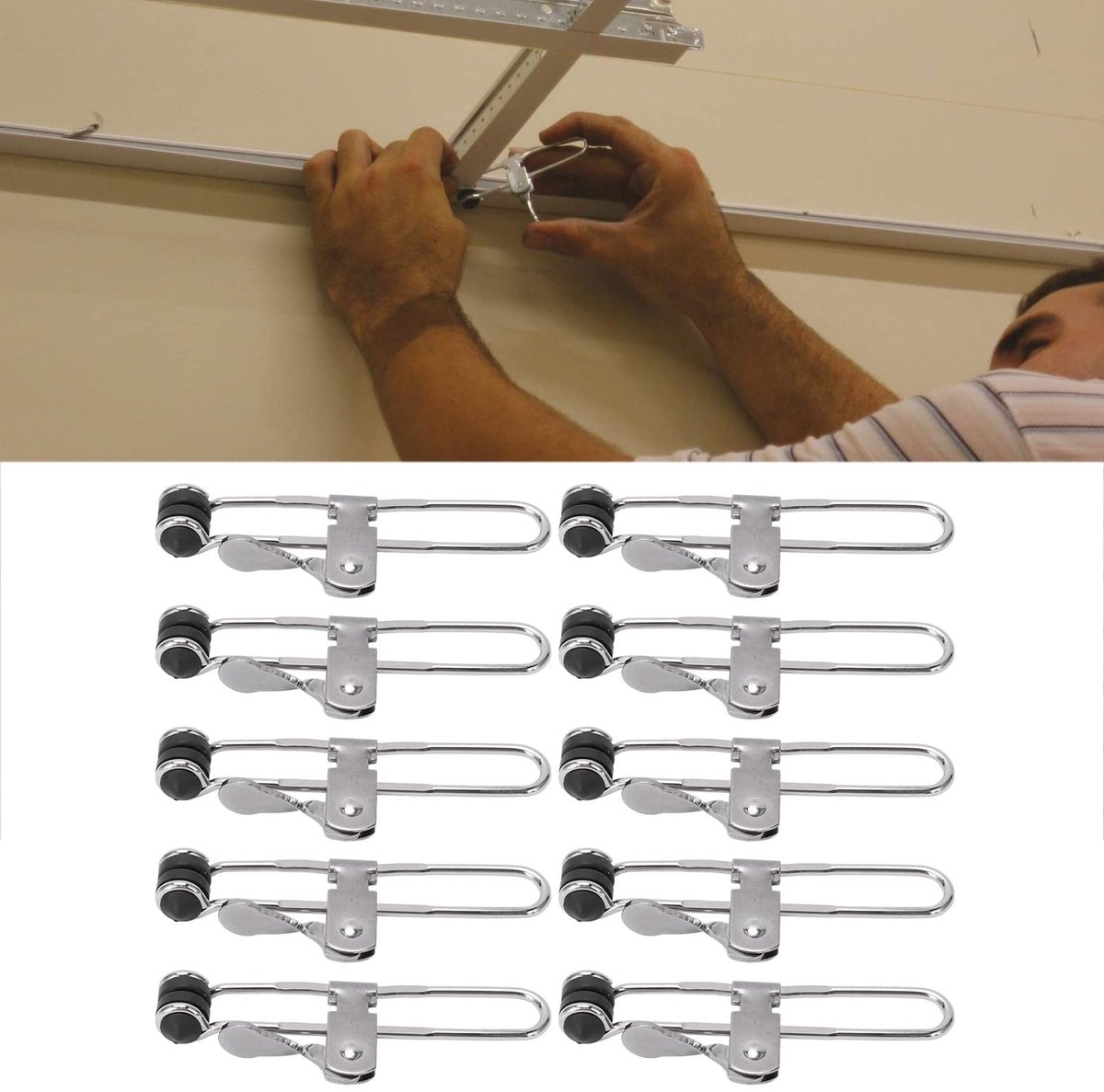 Omgoods - Set van 10 Ratchet Klemmen met Hefmechanisme voor Tegelinstallatie