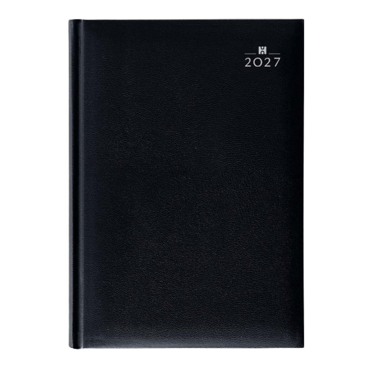 Castelli - Bureau agenda H70 2027 - 1 dag per pagina - formaat A5 - Nederlandstalig - Made in Italy - hardcover omslag zwart