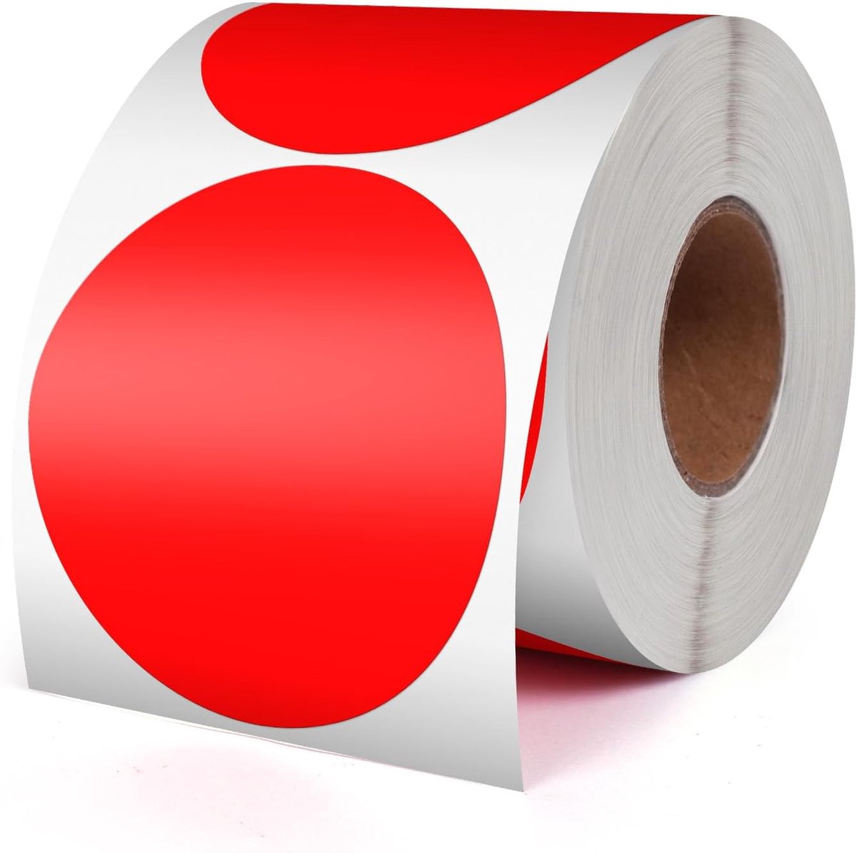 Red Round Sticker 7.5cm - ShopVlot