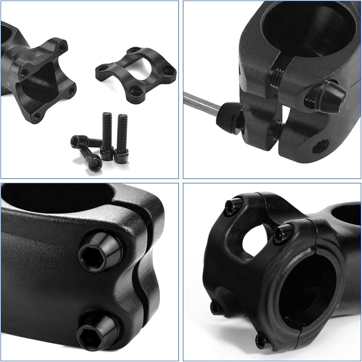 SnelShoppen - 12 Stuks Fiets Stuur Bouten M5 x 20mm Conisch Schroeven met Ringen voor Wegfiets, Mountainbike en Racefiets