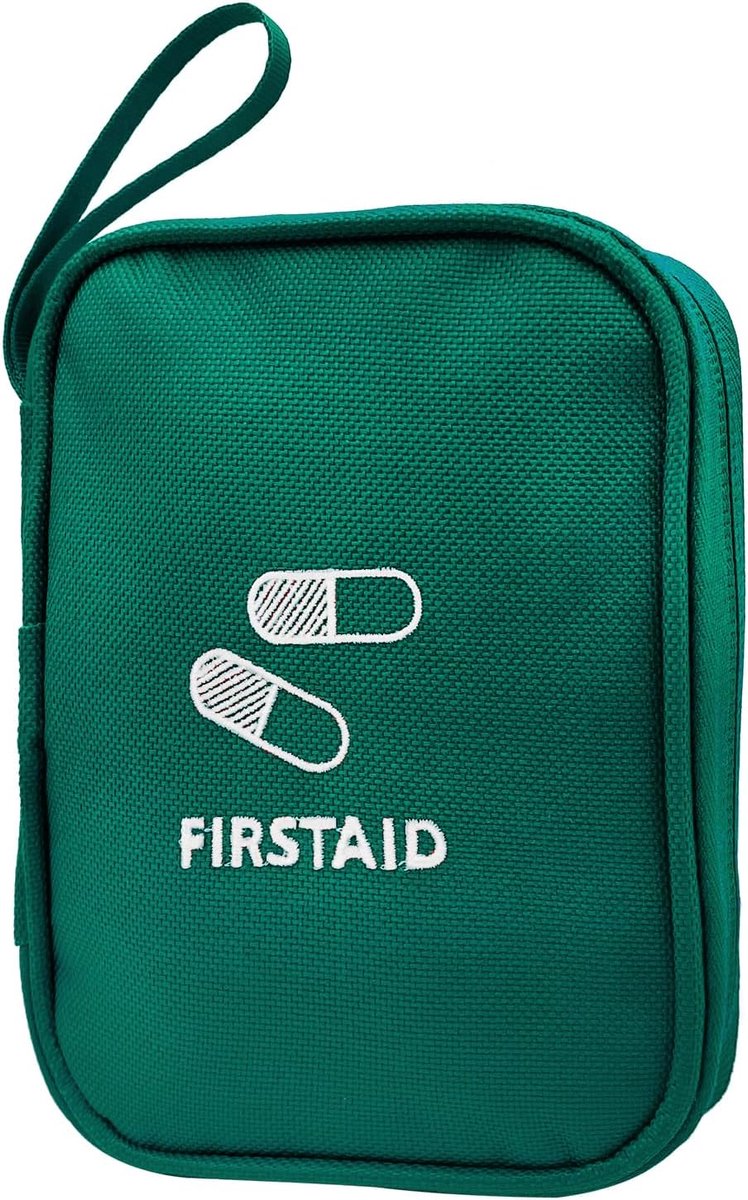 SnelShoppen - Kleine Eerste Hulp Tas Leeg, Mini Eerste Hulp Kit Zak Rood Reis Geneesmiddelen Tas Draagbare Medische Organizer Tas Waterdicht Eerste Hu