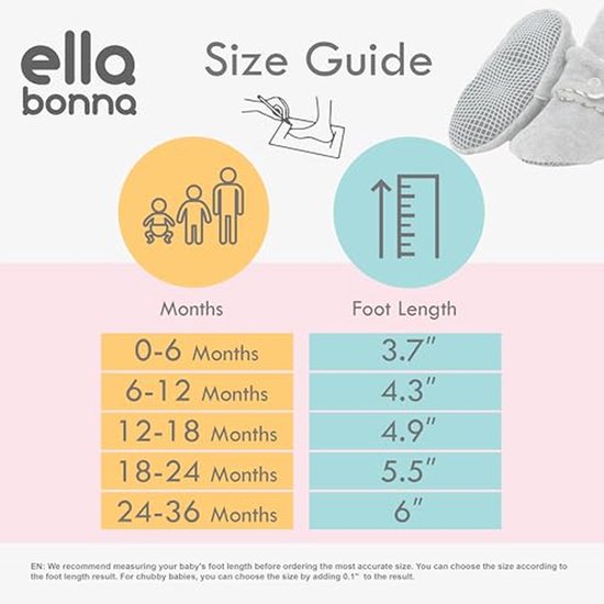 Babyslofjes van fleece - Antislip schoentjes - Koude voeten voorkomen - Flexibele zool - 0-36 maanden - Grijs — afbeelding 2