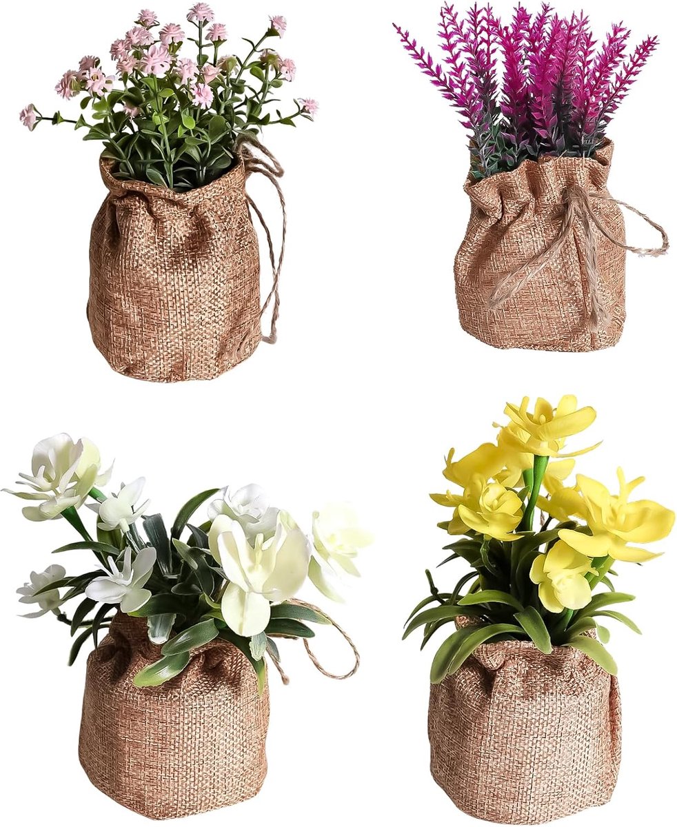 Mini kunstplanten - Decoratieve planten - Ruimtes Aankleden - Levensecht en onderhoudsvrij