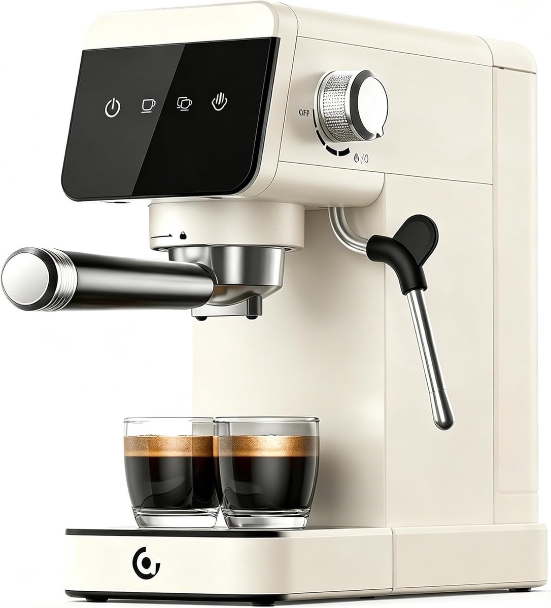 Espressomachine 20 bar - Koffiezetapparaat - Thuis barista - LED Touchscreen - 12L Tank - Zilver