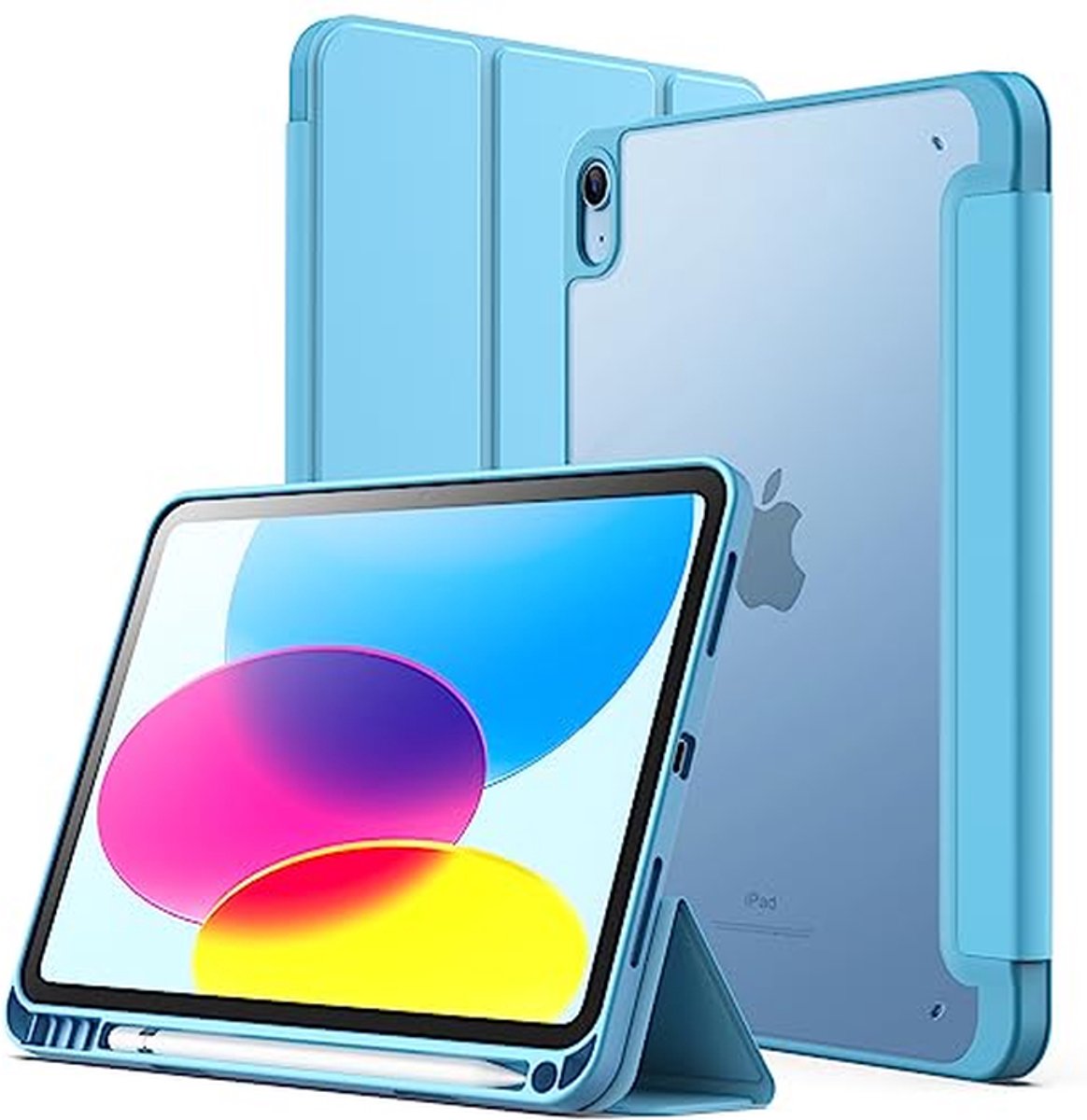 Tablethoes - Beschermhoes Tablet - Dagelijks Gebruik - Ingebouwde Potloodhouder - 11 Inch - Blauw